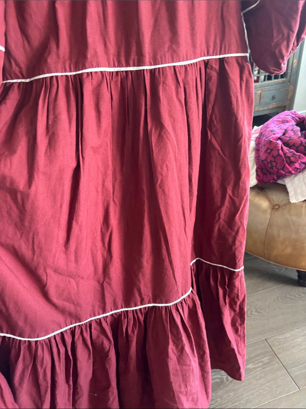 Anthropologie Embroidered Boho Maxi Dress Size M - Picture 9 of 11